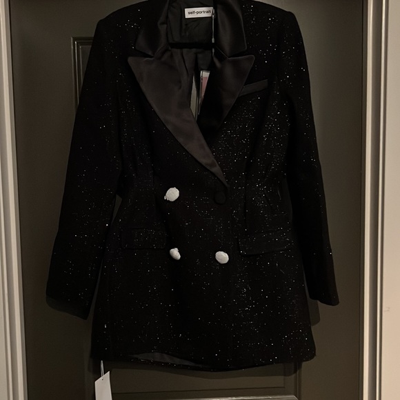 Self Portrait Metallic Tunic szUS 8 - Picture 2 of 4